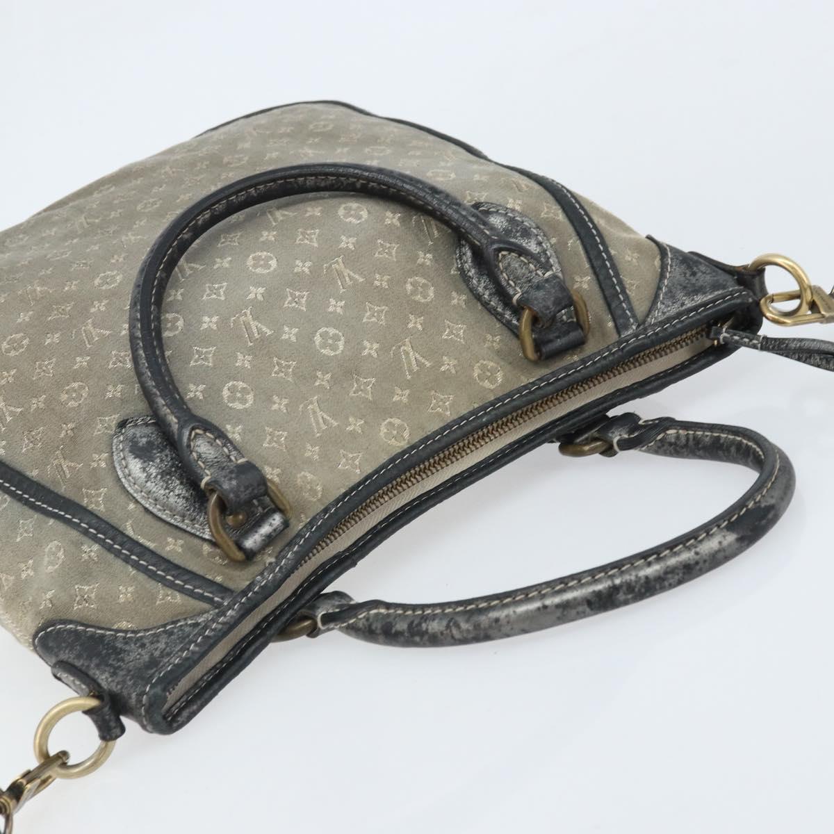 LOUIS VUITTON Monogram Idylle Buzasu Anjoul Hand Bag Platine M95622 Auth BA10412