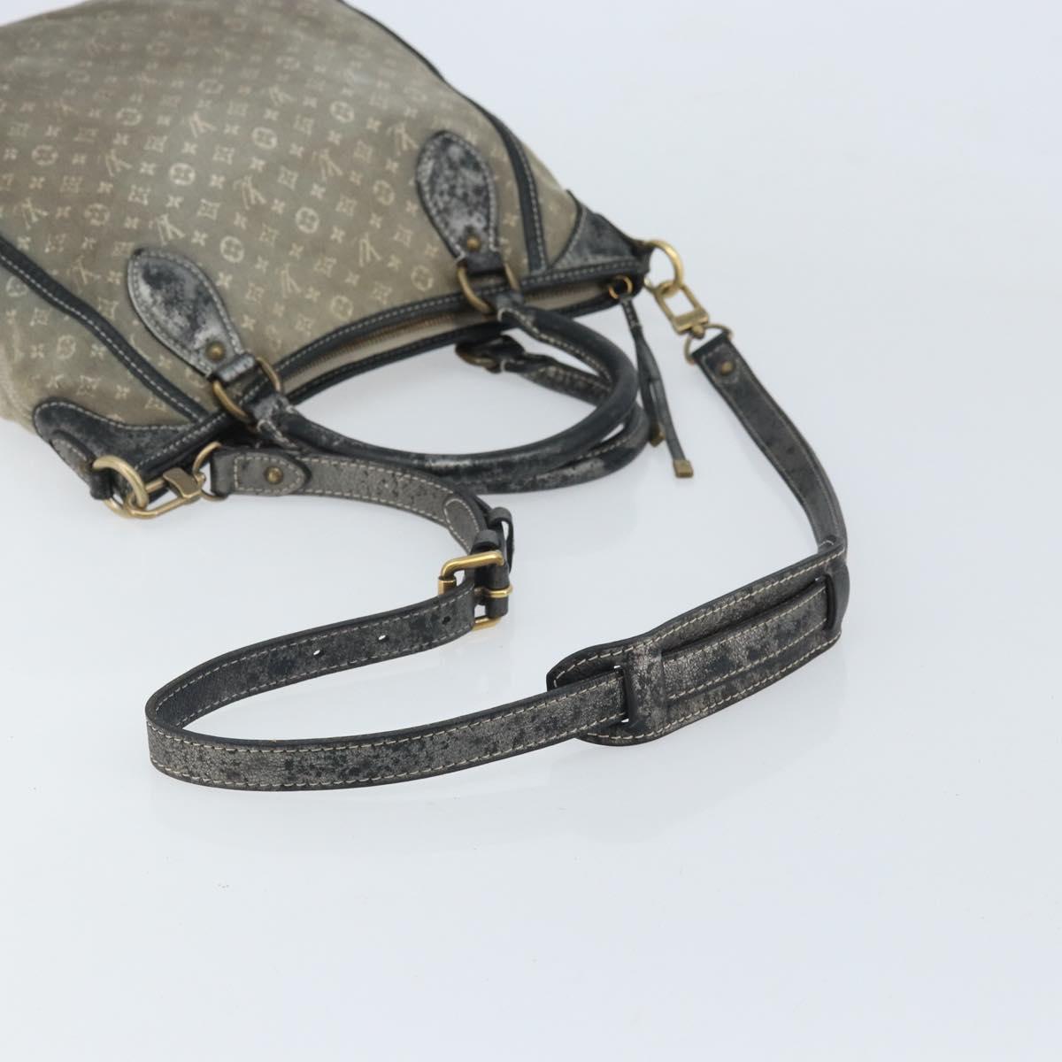 LOUIS VUITTON Monogram Idylle Buzasu Anjoul Hand Bag Platine M95622 Auth BA10412