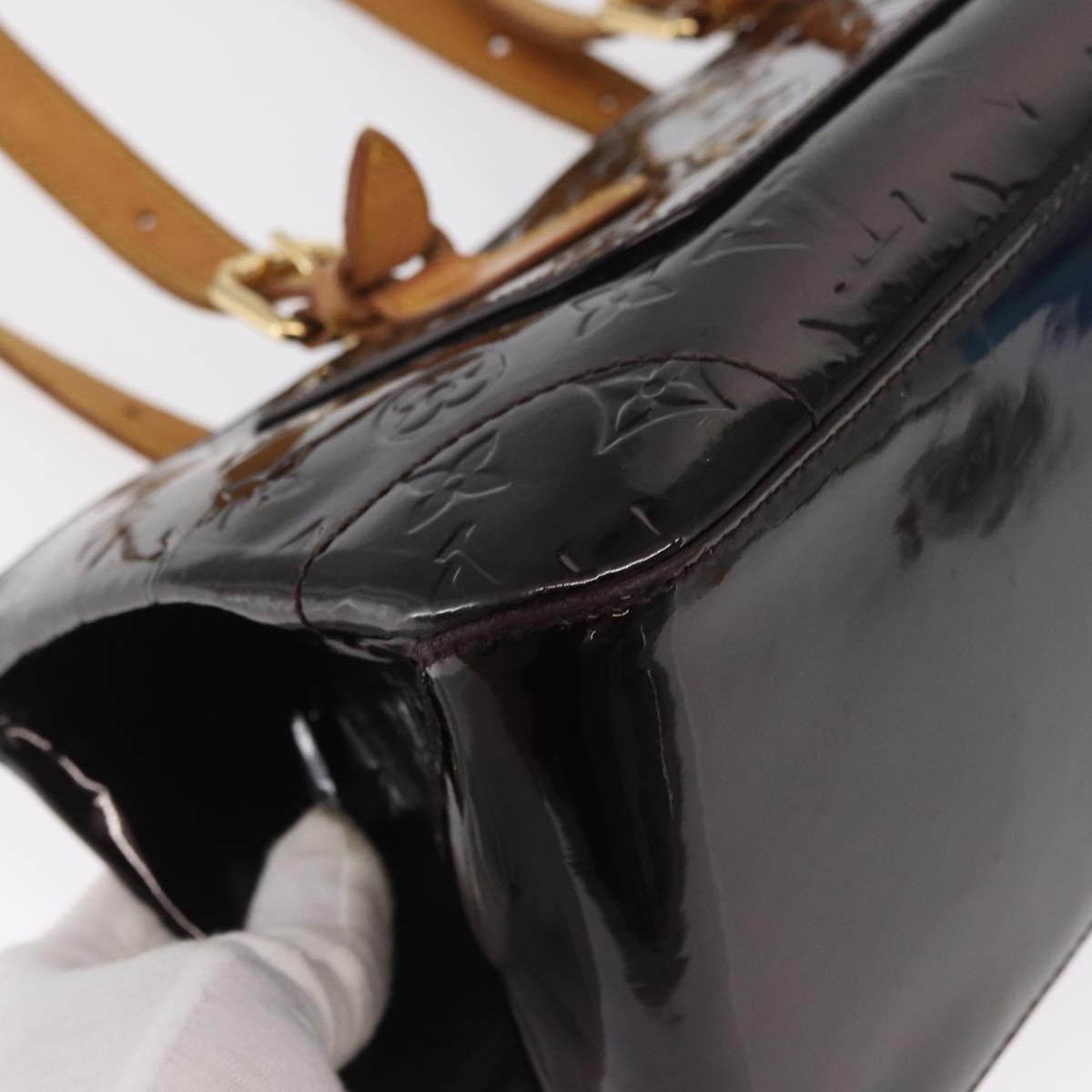 LOUIS VUITTON Monogram Vernis Rosewood Avenue Bag Amarante M93510 Auth BA10440
