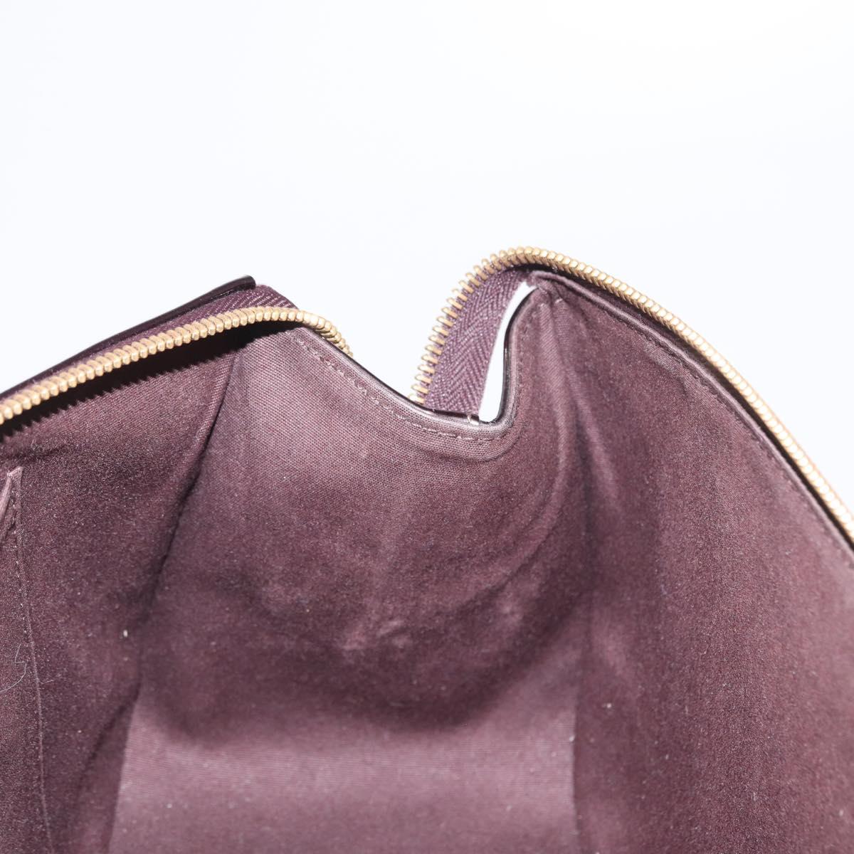 LOUIS VUITTON Monogram Vernis Rosewood Avenue Bag Amarante M93510 Auth BA10440