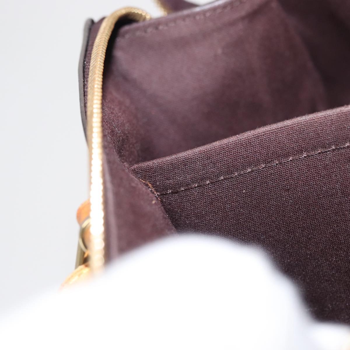 LOUIS VUITTON Monogram Vernis Rosewood Avenue Bag Amarante M93510 Auth BA10440