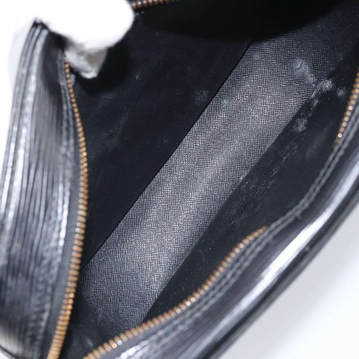 LOUIS VUITTON Epi Jeune Fille MM Shoulder Bag Black M52152 LV Auth BA10442