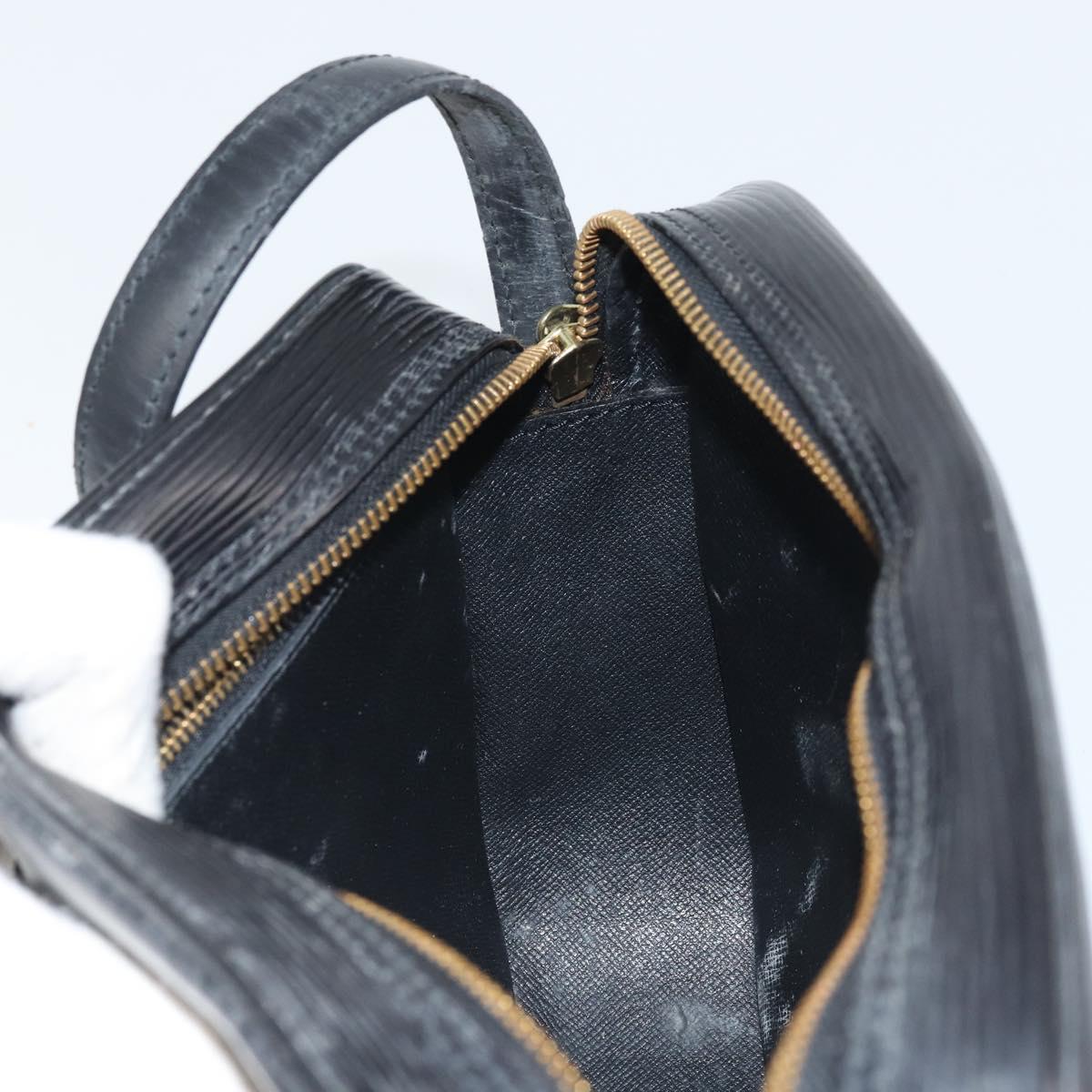 LOUIS VUITTON Epi Jeune Fille MM Shoulder Bag Black M52152 LV Auth BA10442