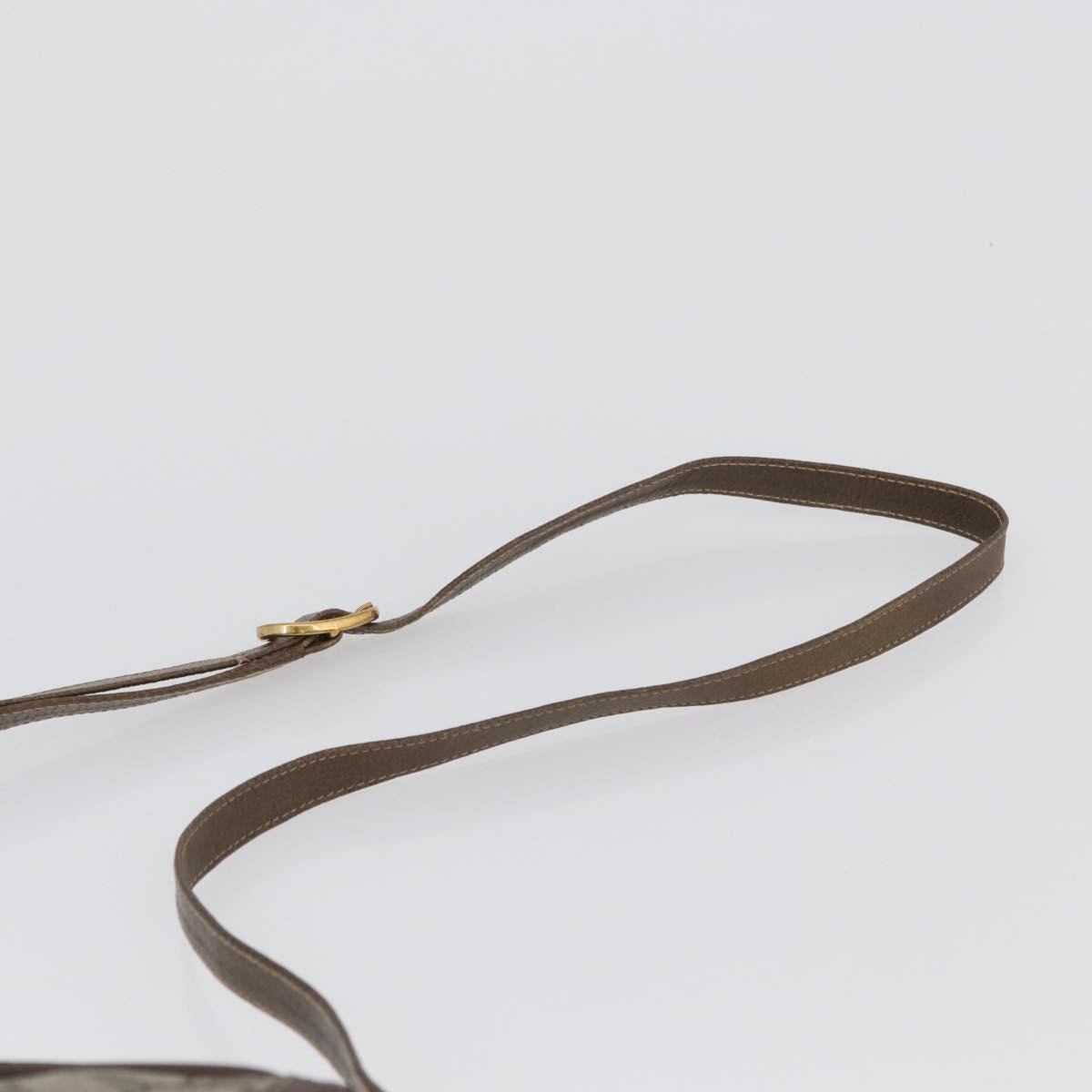 GUCCI GG Supreme Web Sherry Line Bag PVC Beige Gold 10 02 056 Auth BA10446