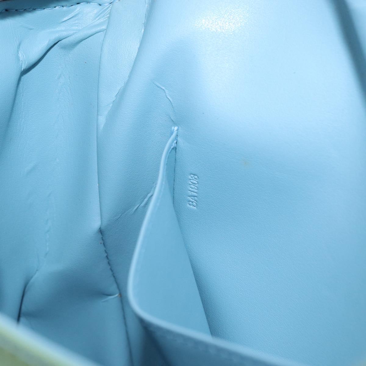 LOUIS VUITTON Monogram Vernis Thompson Street Bag Baby Blue M91009 Auth BA10490
