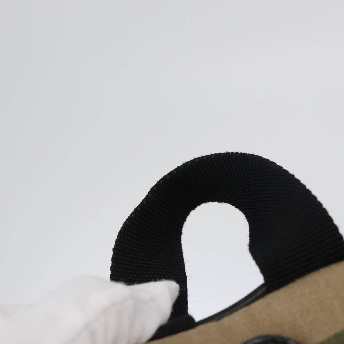 SAINT LAURENT Backpack Canvas Khaki Silver Camouflage Auth BA10497V