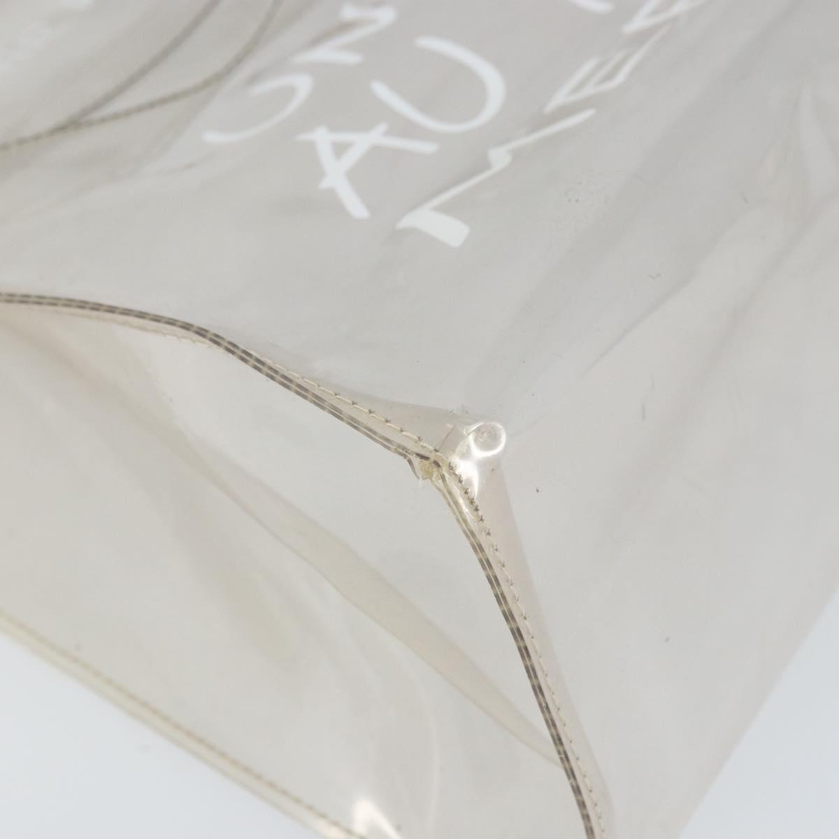 HERMES Vinyl Kelly Hand Bag Vinyl Clear Auth BA10499