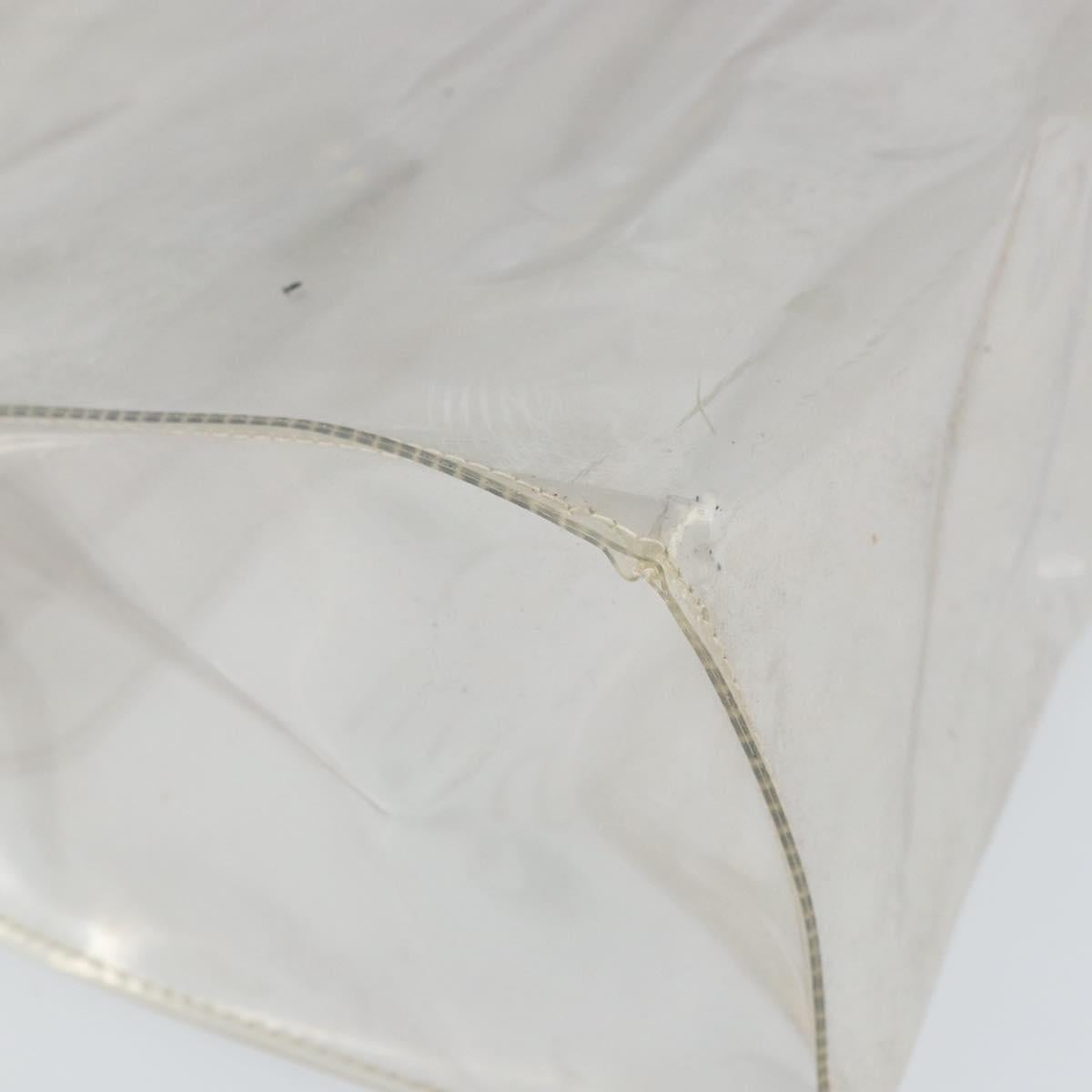 HERMES Vinyl Kelly Hand Bag Vinyl Clear Auth BA10499