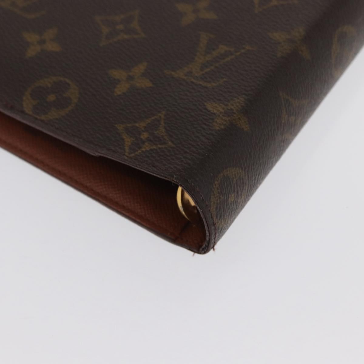 LOUIS VUITTON Monogram Agenda MM Day Planner Cover R20105 LV Auth BA10513