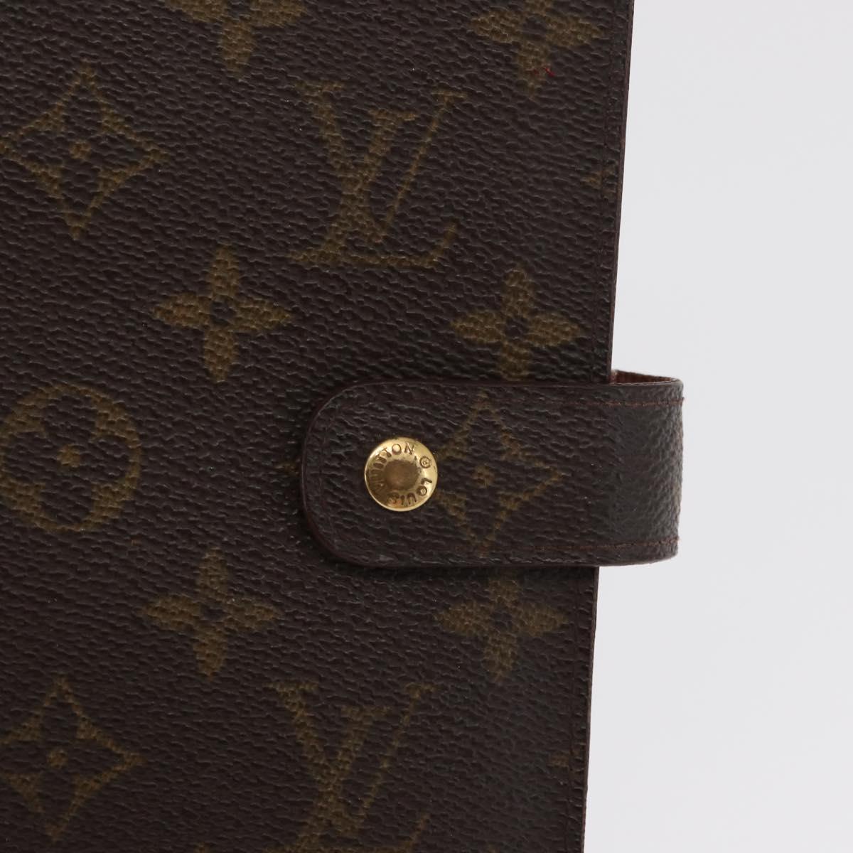 LOUIS VUITTON Monogram Agenda MM Day Planner Cover R20105 LV Auth BA10513