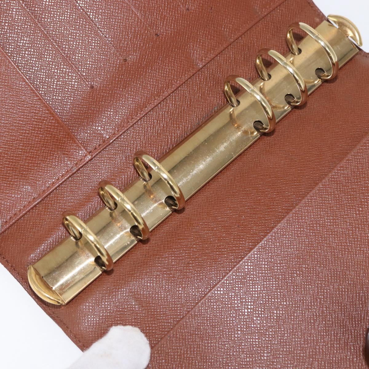 LOUIS VUITTON Monogram Agenda MM Day Planner Cover R20105 LV Auth BA10513