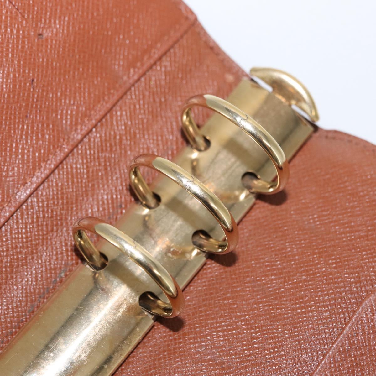 LOUIS VUITTON Monogram Agenda MM Day Planner Cover R20105 LV Auth BA10513