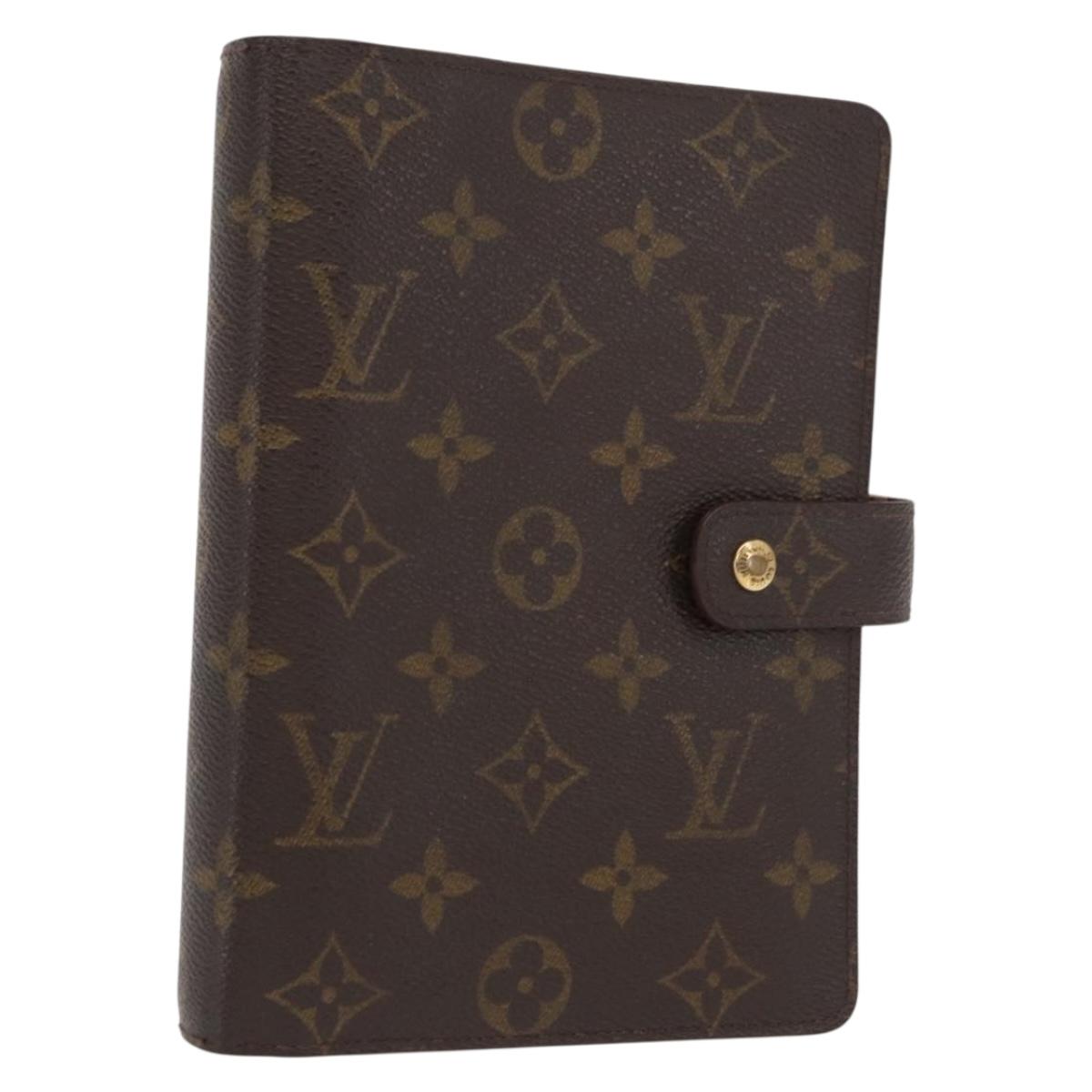 LOUIS VUITTON Monogram Agenda MM Day Planner Cover R20105 LV Auth BA10513