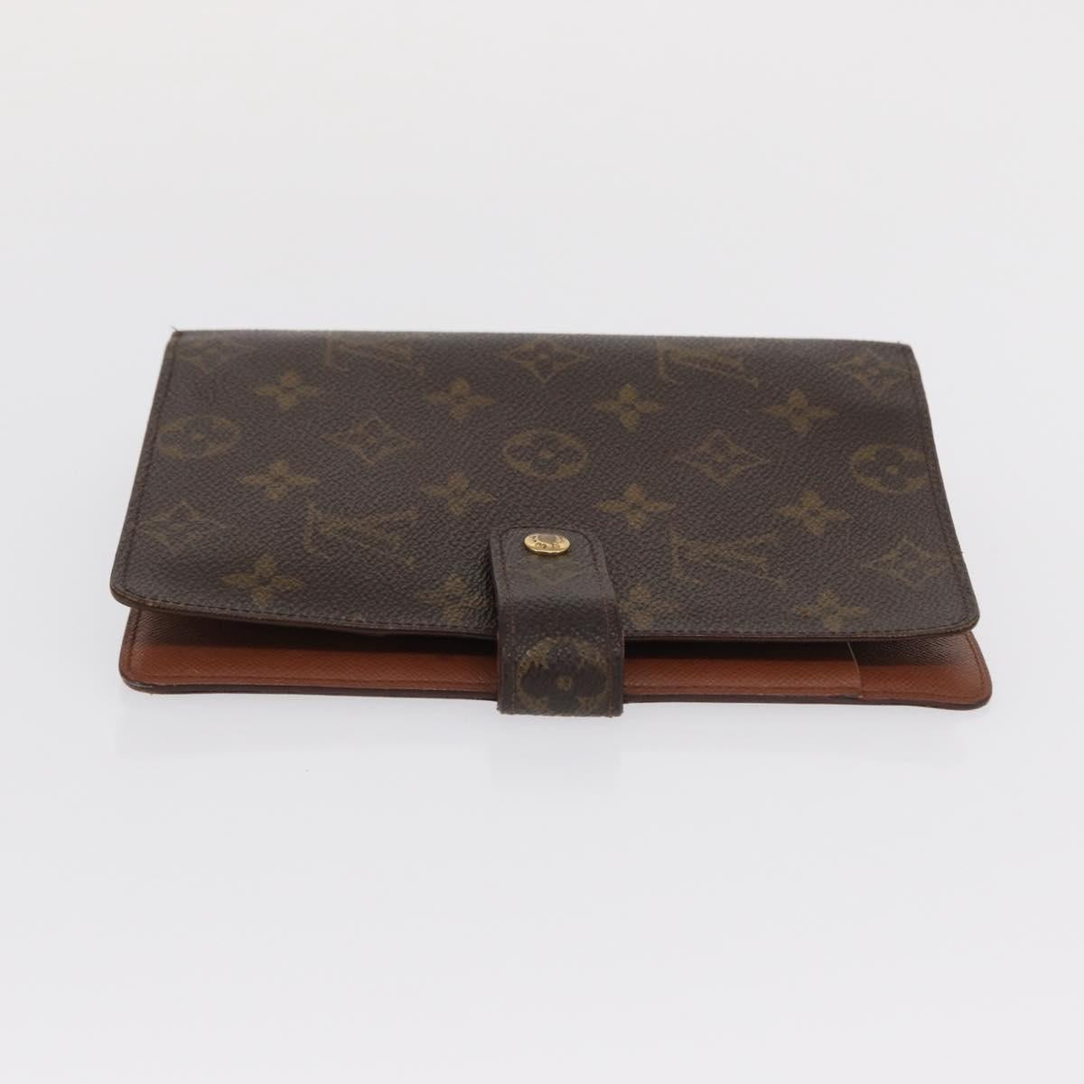 LOUIS VUITTON Monogram Agenda MM Day Planner Cover R20105 LV Auth BA10513