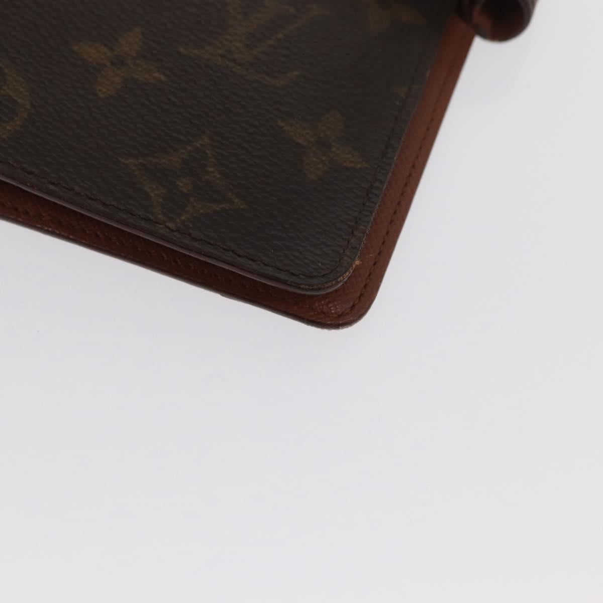 LOUIS VUITTON Monogram Agenda MM Day Planner Cover R20105 LV Auth BA10513