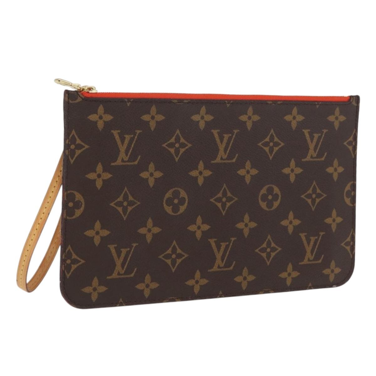 LOUIS VUITTON Monogram Neverfull MM Pouch LV Auth BA10514