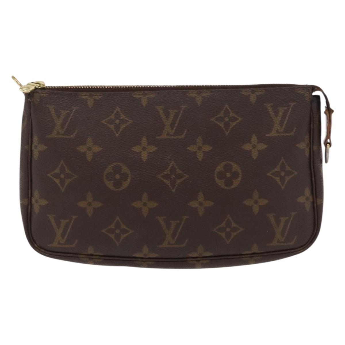 LOUIS VUITTON Monogram Pochette Accessoires Pouch M51980 LV Auth BA10517