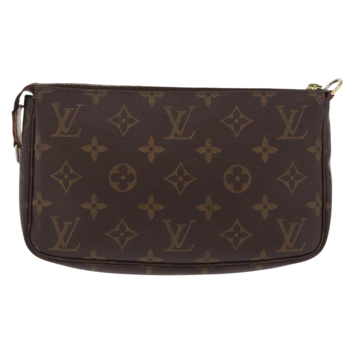 LOUIS VUITTON Monogram Pochette Accessoires Pouch M51980 LV Auth BA10517