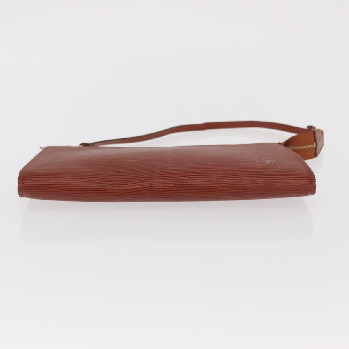 LOUIS VUITTON Epi Pochette Accessoires Pouch Brown M52953 LV Auth BA10518