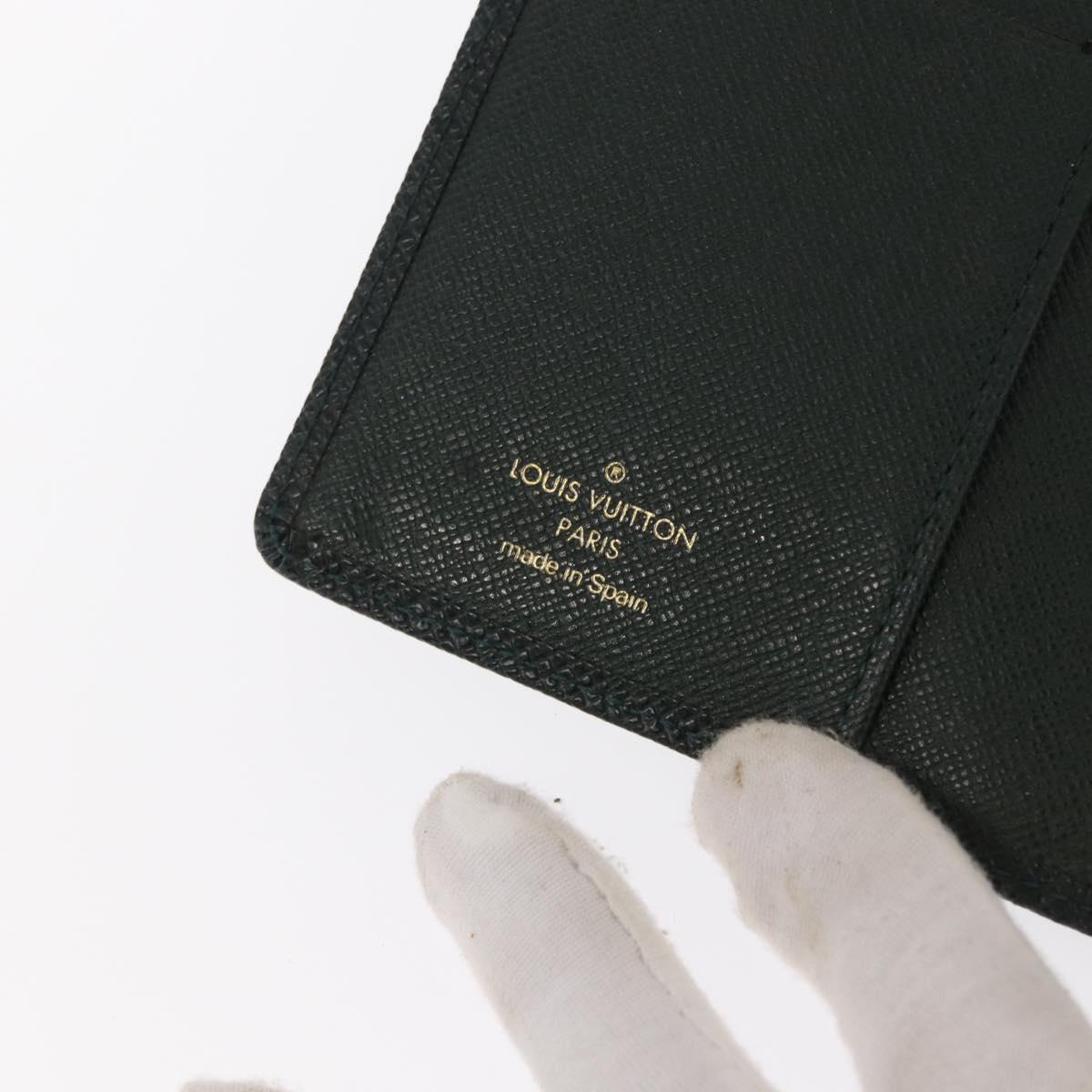 LOUIS VUITTON Taiga Agenda PM Day Planner Cover Epicea R20424 LV Auth BA10520