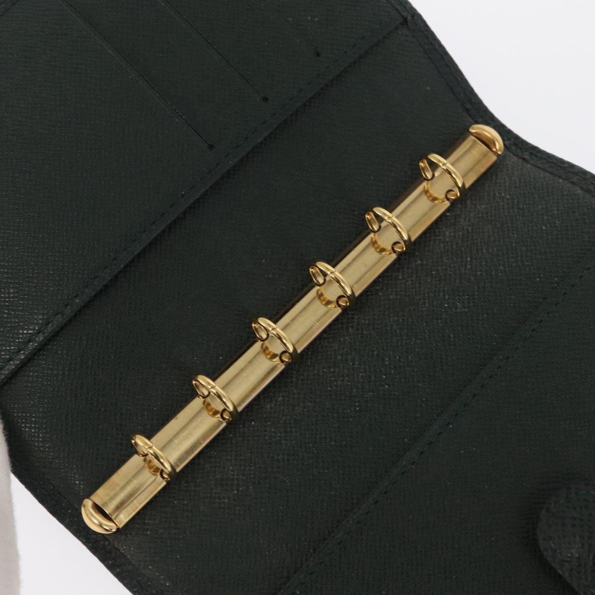 LOUIS VUITTON Taiga Agenda PM Day Planner Cover Epicea R20424 LV Auth BA10520