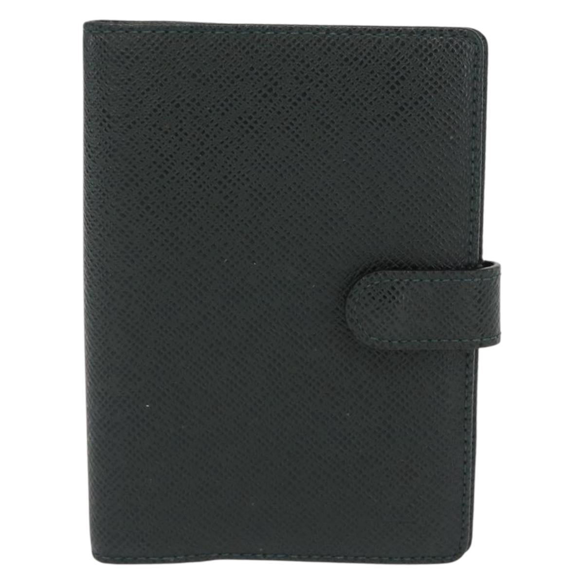 LOUIS VUITTON Taiga Agenda PM Day Planner Cover Epicea R20424 LV Auth BA10520