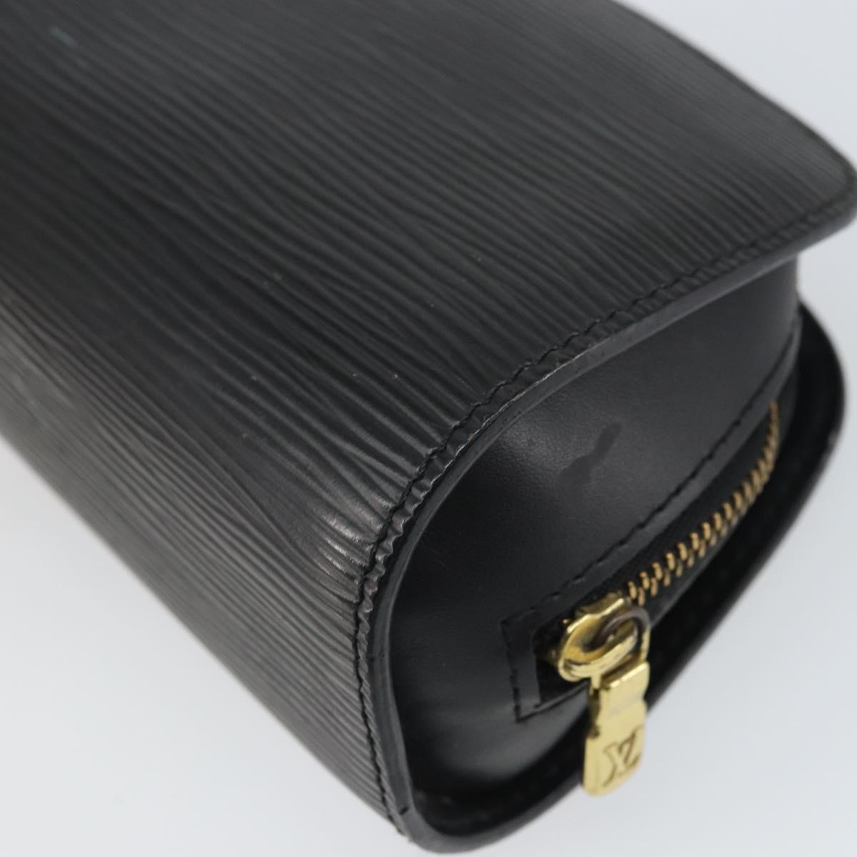 LOUIS VUITTON Epi Dauphine PM Pouch Black M48442 LV Auth BA10523