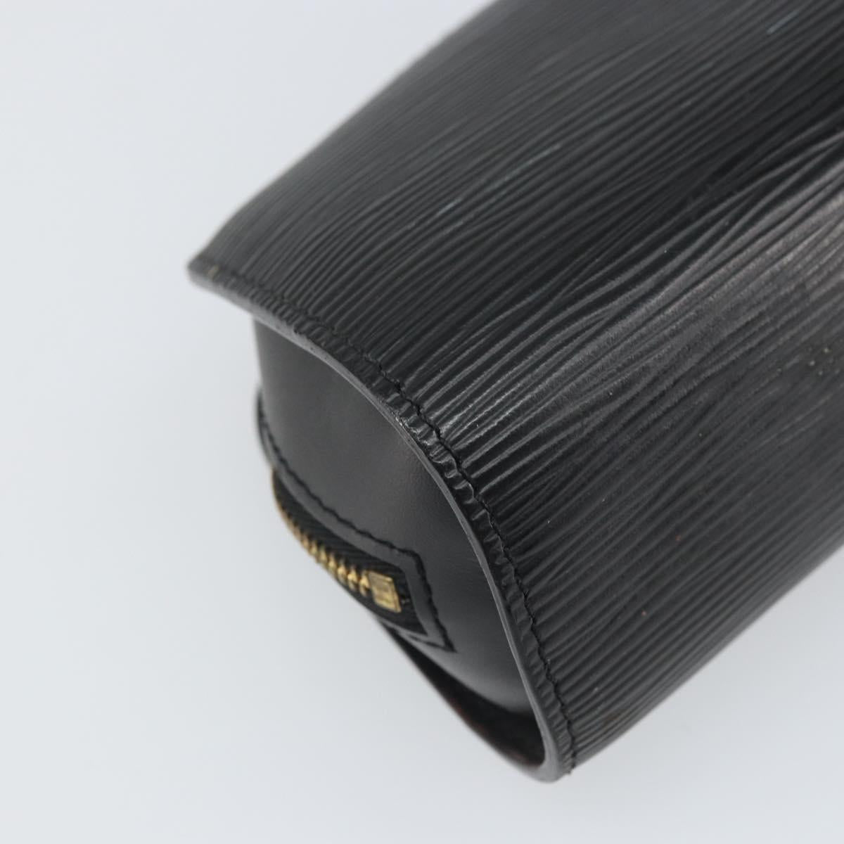 LOUIS VUITTON Epi Dauphine PM Pouch Black M48442 LV Auth BA10523