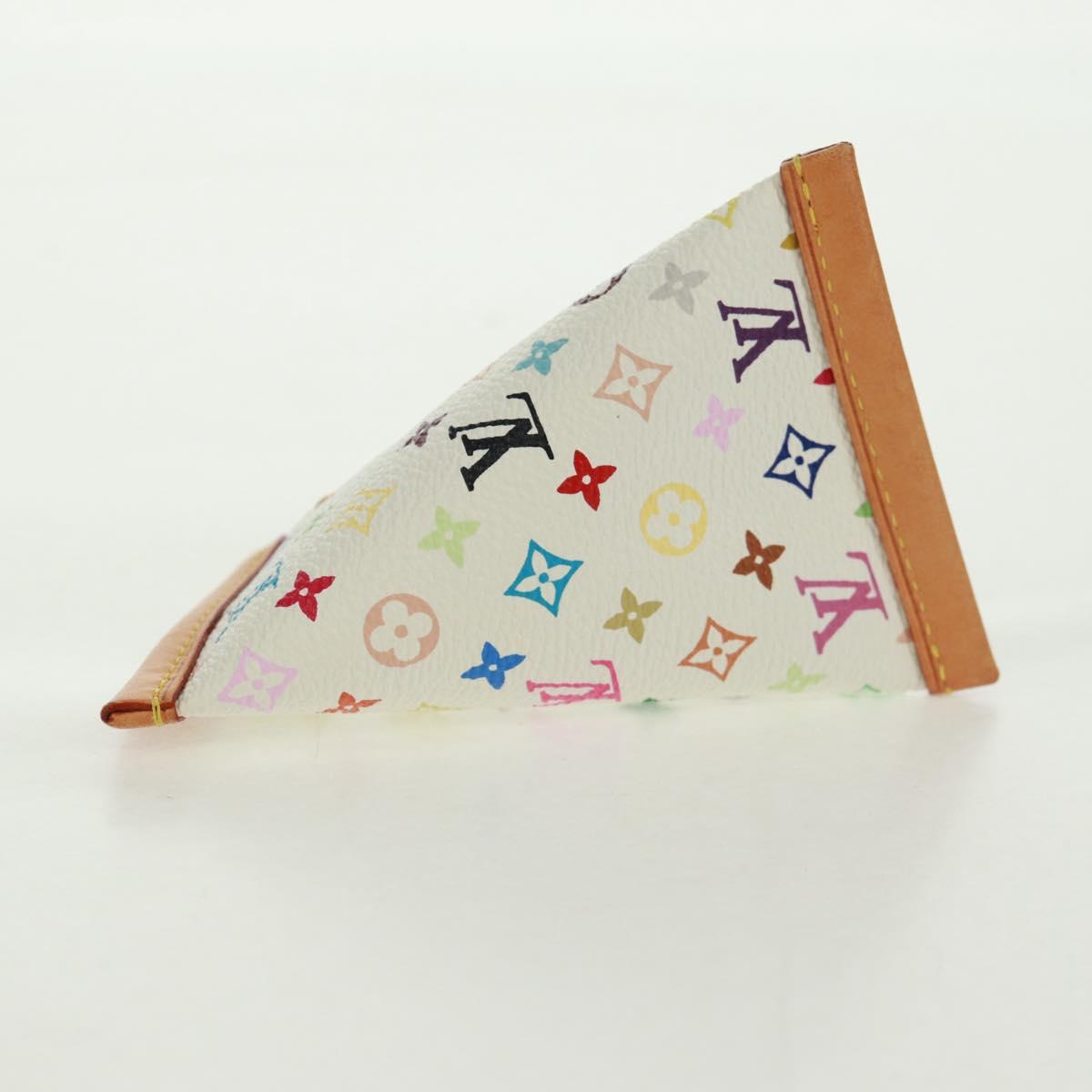 LOUIS VUITTON Monogram Multicolor Berlango Coin Purse White M58028 Auth BA10526V