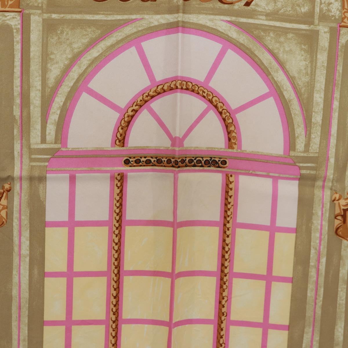CARTIER Scarf Silk Pink Auth BA10533