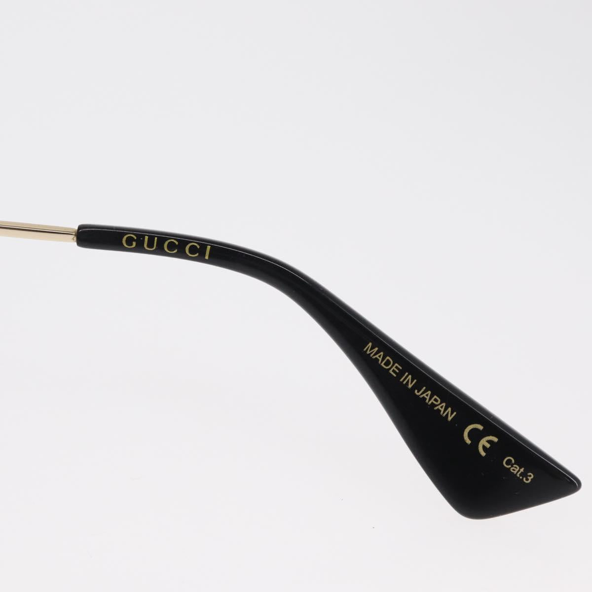 GUCCI Sunglasses metal Black Auth BA10537V