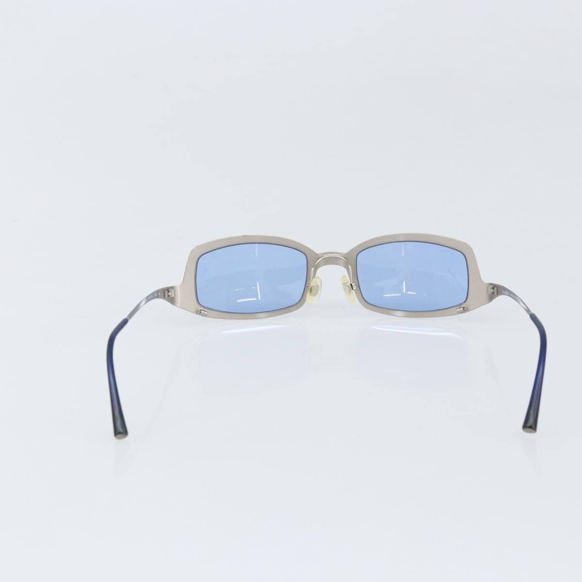 CHANEL Sunglasses metal Blue CC Auth BA10546