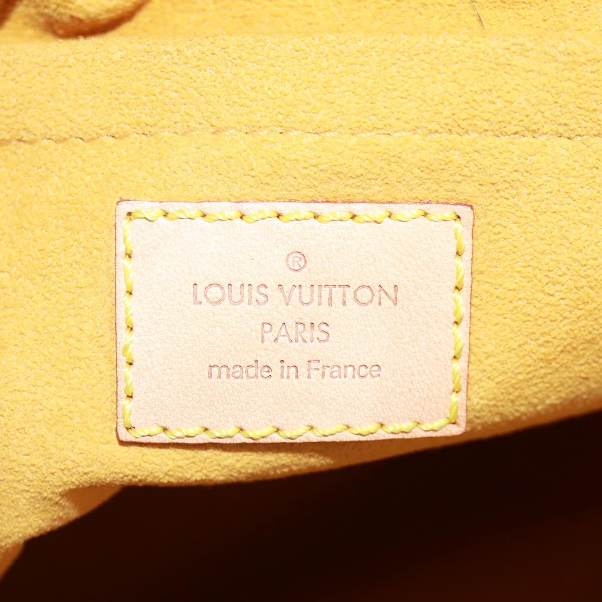 LOUIS VUITTON Monogram Denim Flat Shopper Tote Bag Blue M95018 Auth BA10551SAM