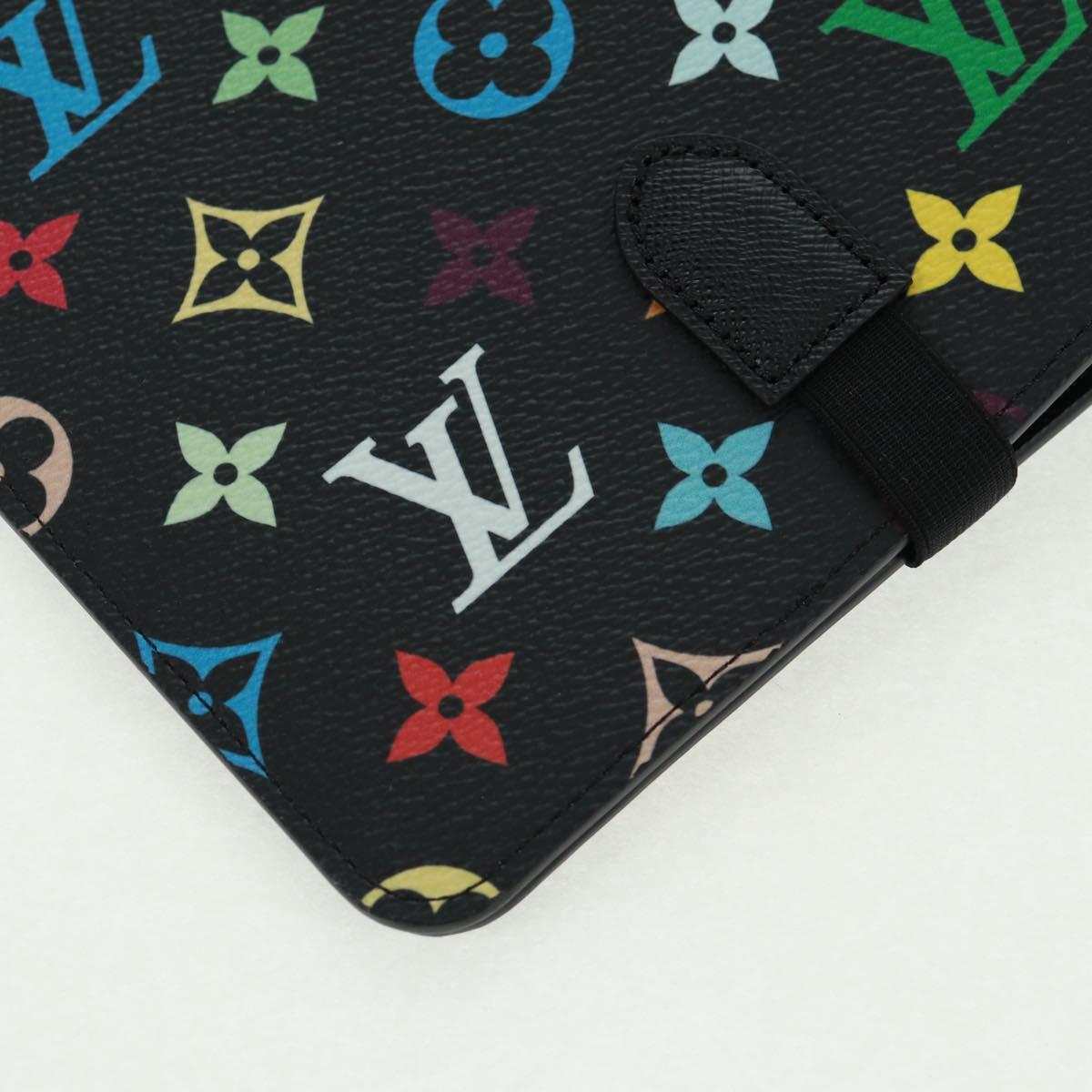 LOUIS VUITTON Multicolor Binder Black LV Auth BA10558SM