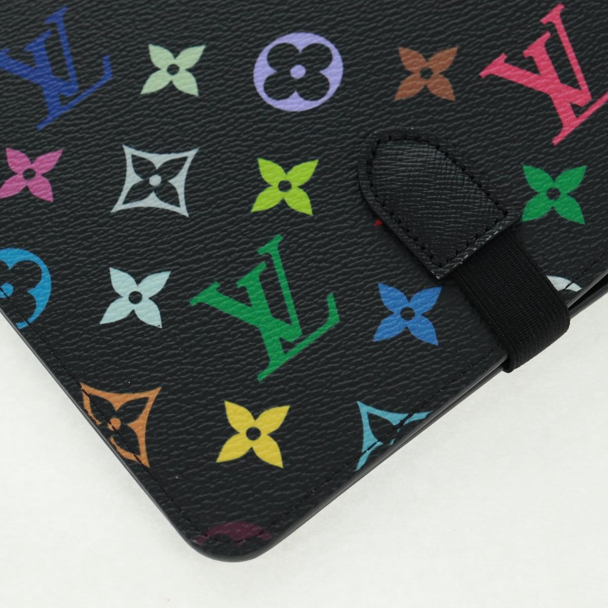 LOUIS VUITTON Multicolor Binder Black LV Auth BA10559SM
