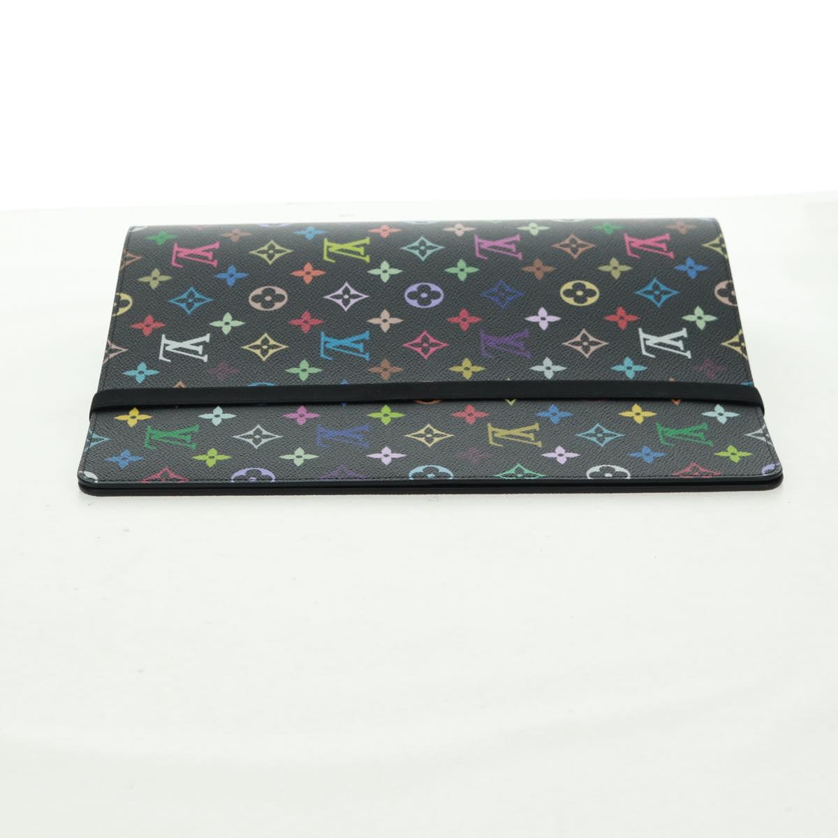 LOUIS VUITTON Multicolor Binder Black LV Auth BA10559SM