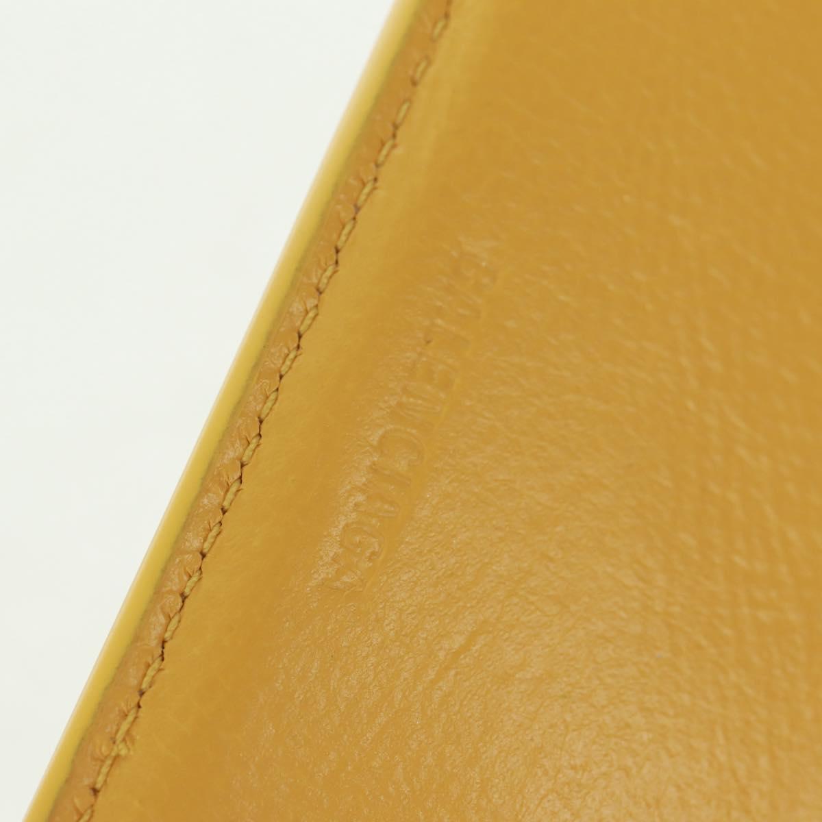 BALENCIAGA Puppy Wallet Leather Yellow Silver Auth BA10560AV