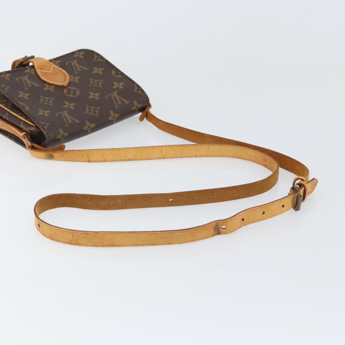 LOUIS VUITTON Monogram Cartouchiere PM Shoulder Bag M51254 LV Auth BA10565