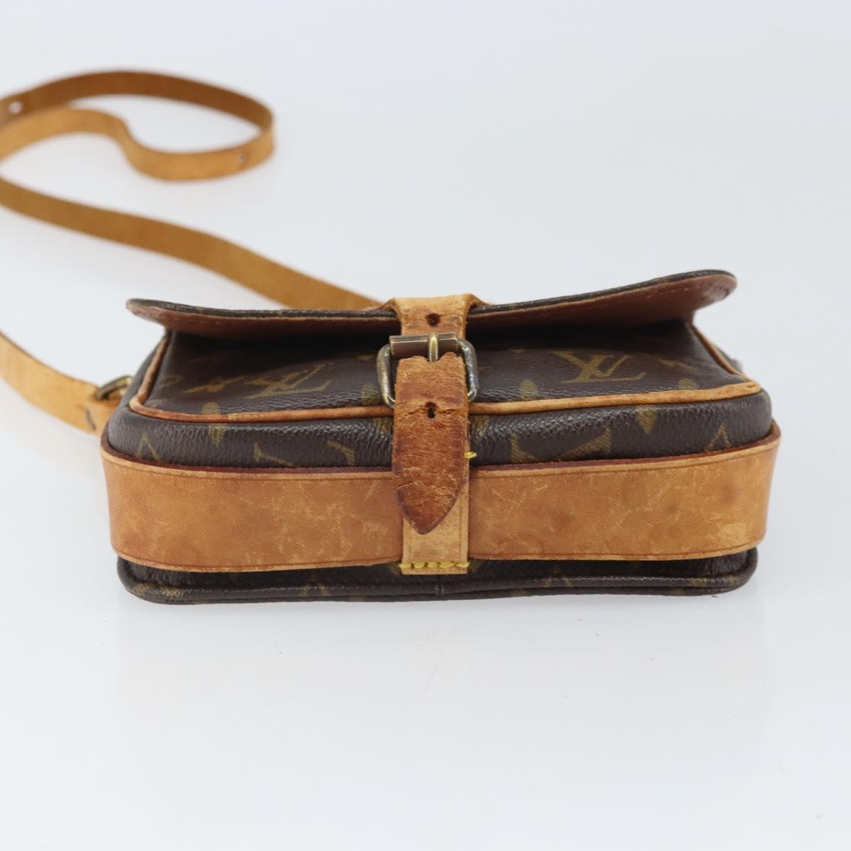 LOUIS VUITTON Monogram Cartouchiere PM Shoulder Bag M51254 LV Auth BA10565