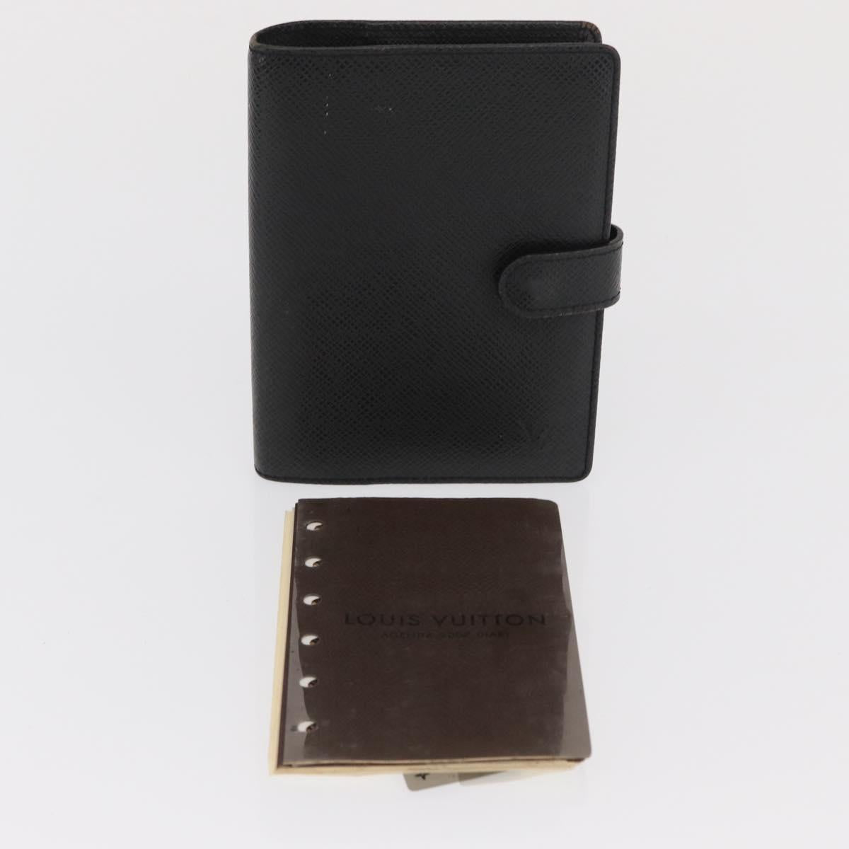 LOUIS VUITTON Taiga Agenda PM Day Planner Cover Epicea R20424 LV Auth BA10570