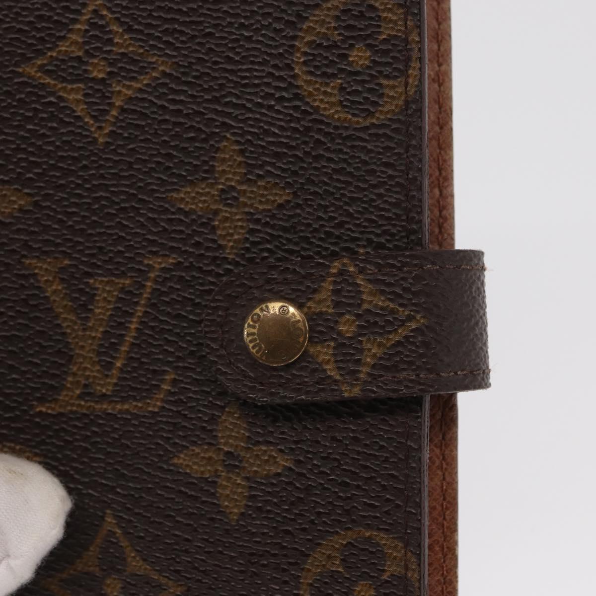 LOUIS VUITTON Monogram Agenda PM Day Planner Cover R20005 LV Auth BA10571