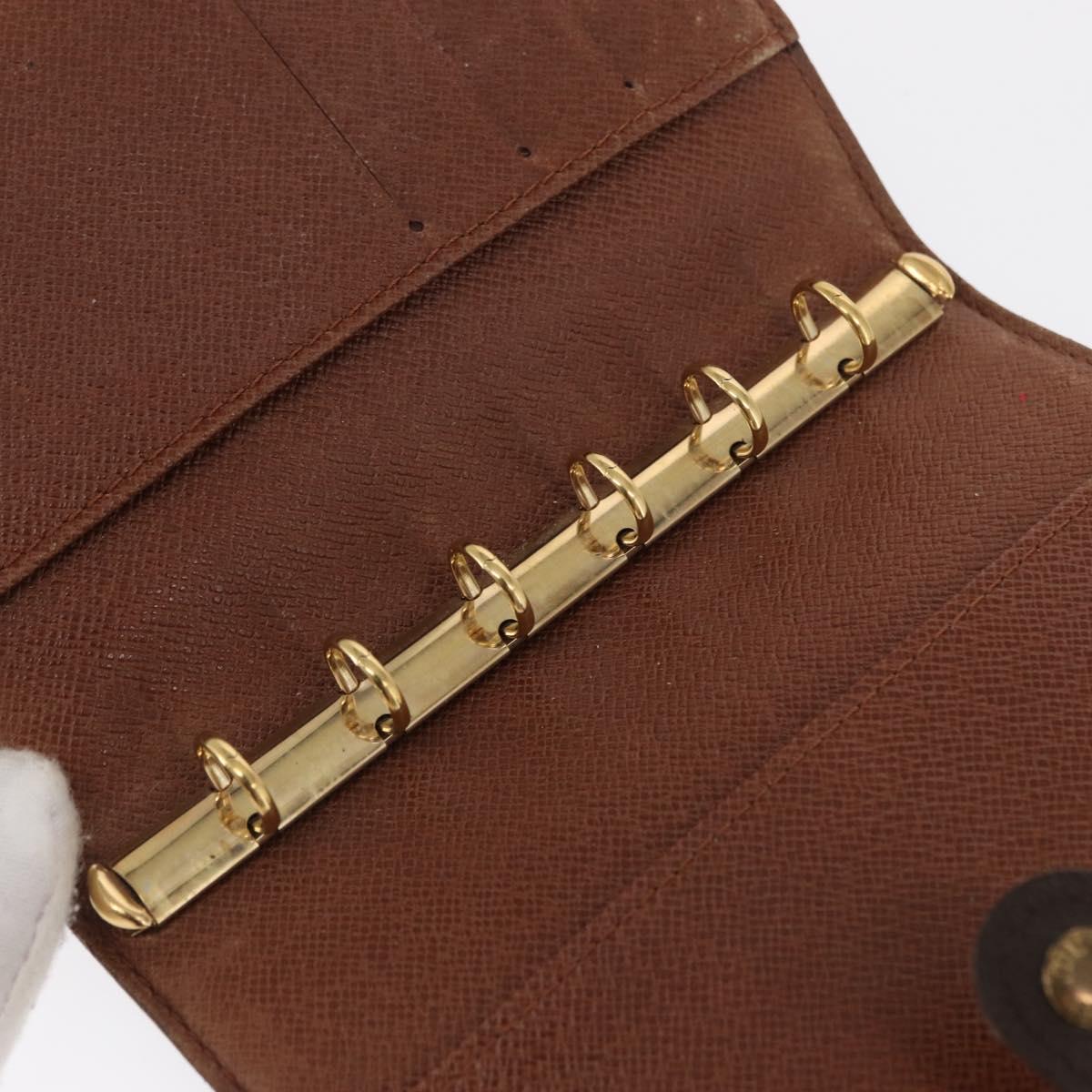LOUIS VUITTON Monogram Agenda PM Day Planner Cover R20005 LV Auth BA10571