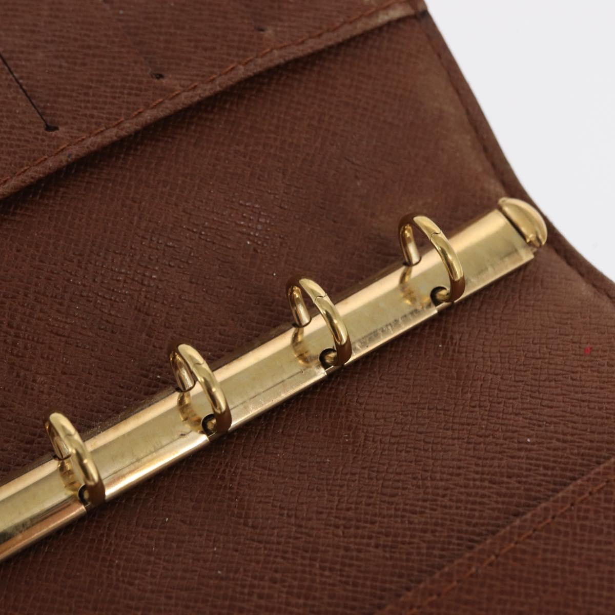 LOUIS VUITTON Monogram Agenda PM Day Planner Cover R20005 LV Auth BA10571