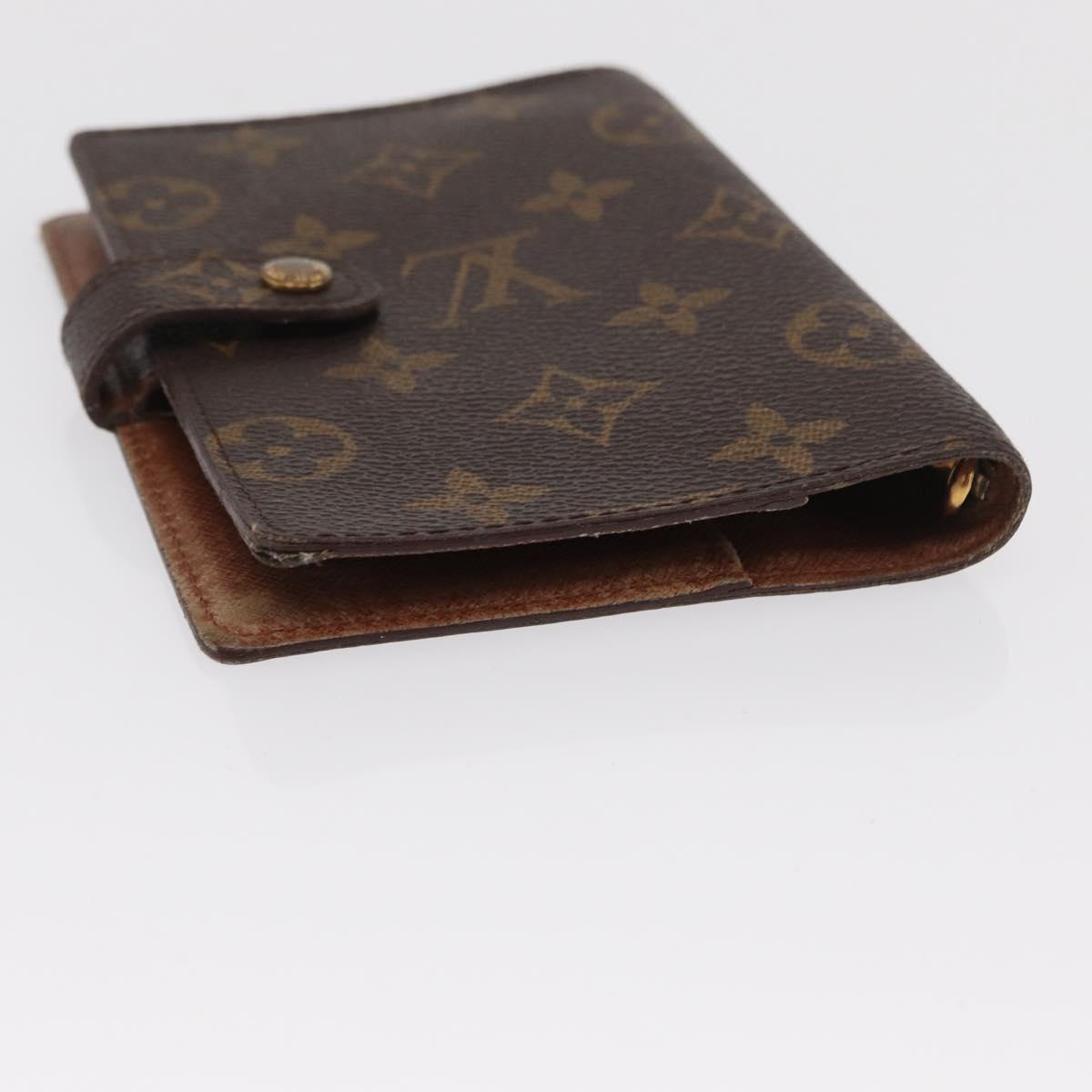 LOUIS VUITTON Monogram Agenda PM Day Planner Cover R20005 LV Auth BA10571