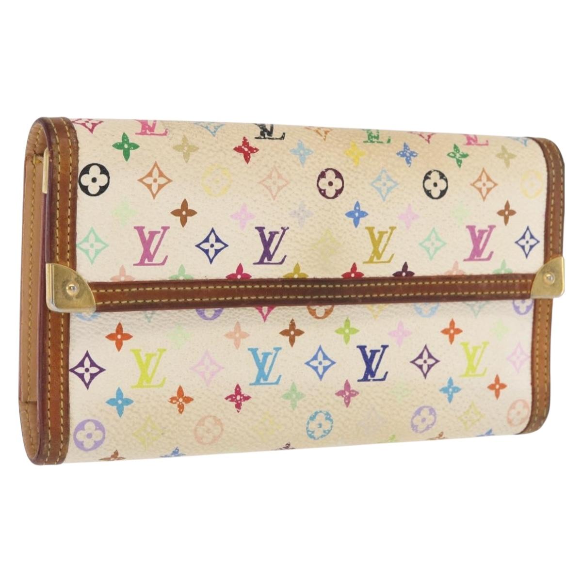 LOUIS VUITTON Multicolor Porte Tresor International Wallet M92659 Auth BA10579