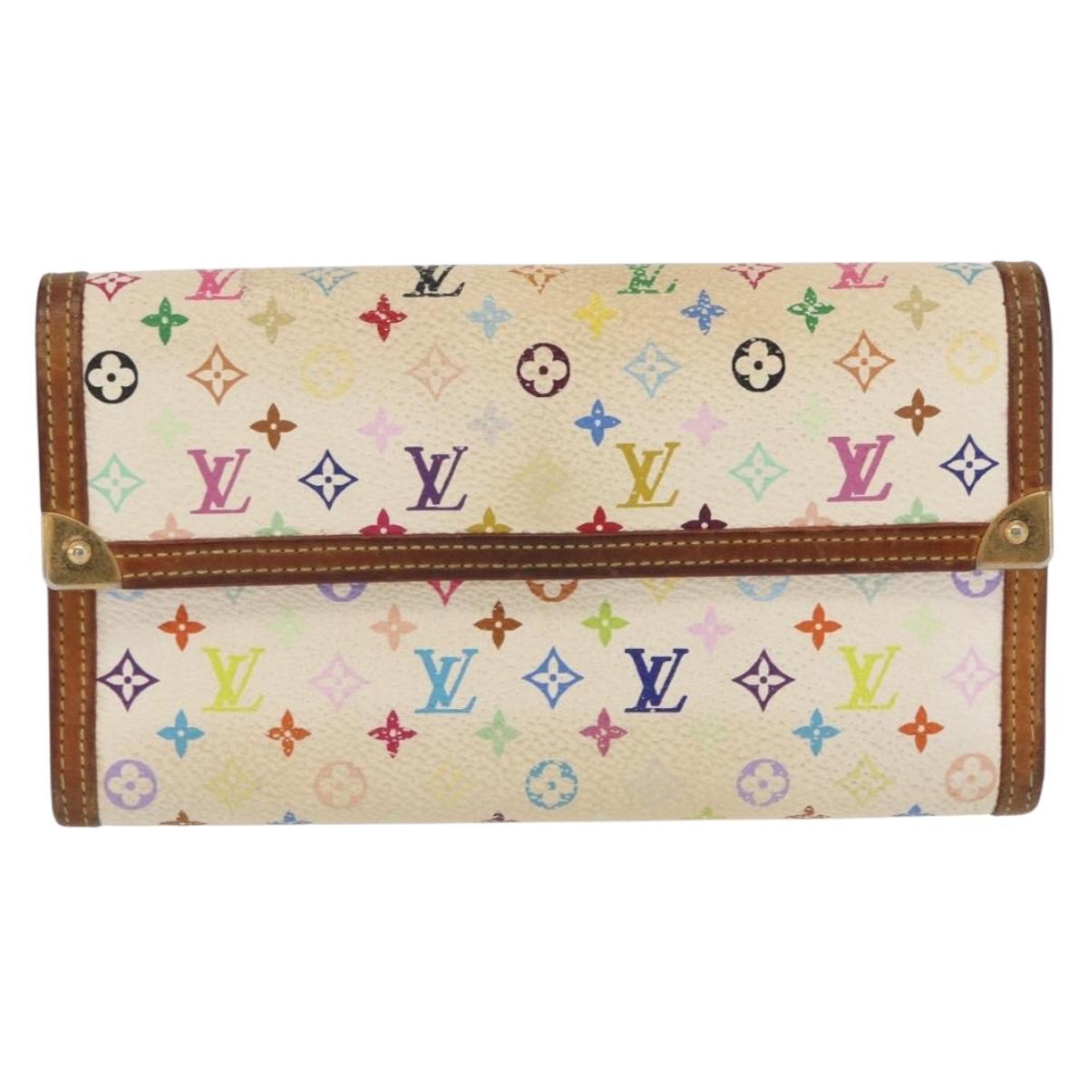 LOUIS VUITTON Multicolor Porte Tresor International Wallet M92659 Auth BA10579