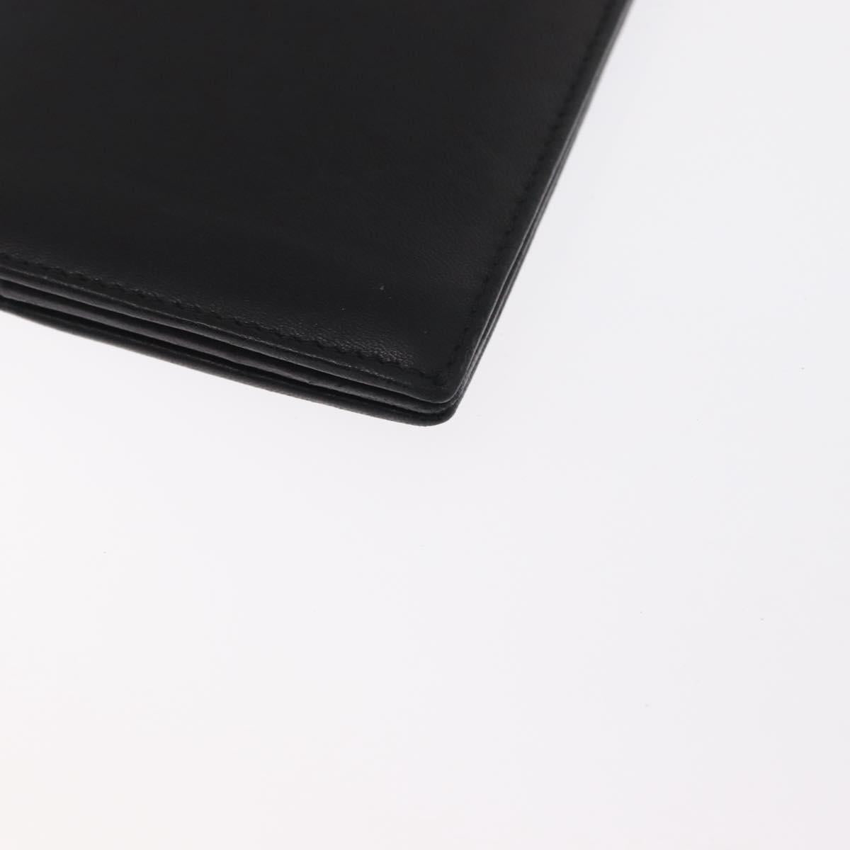 LOEWE Long Wallet Leather Black Auth BA10581