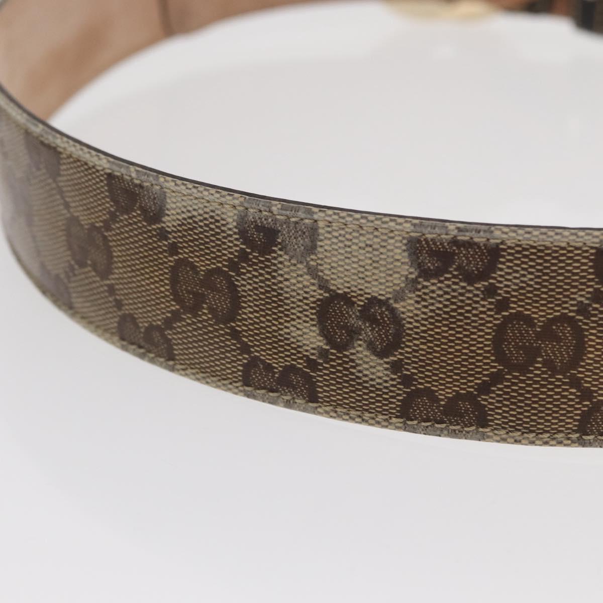 GUCCI GG Crystal Belt 35.4"" Beige 114876 Auth BA10582