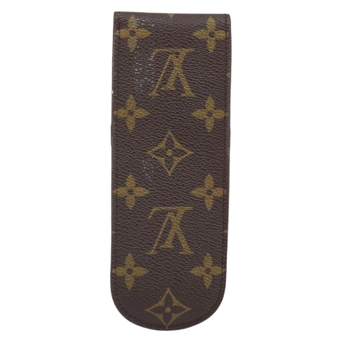 LOUIS VUITTON Monogram Etui Stilo Pen Case M62990 LV Auth BA10593