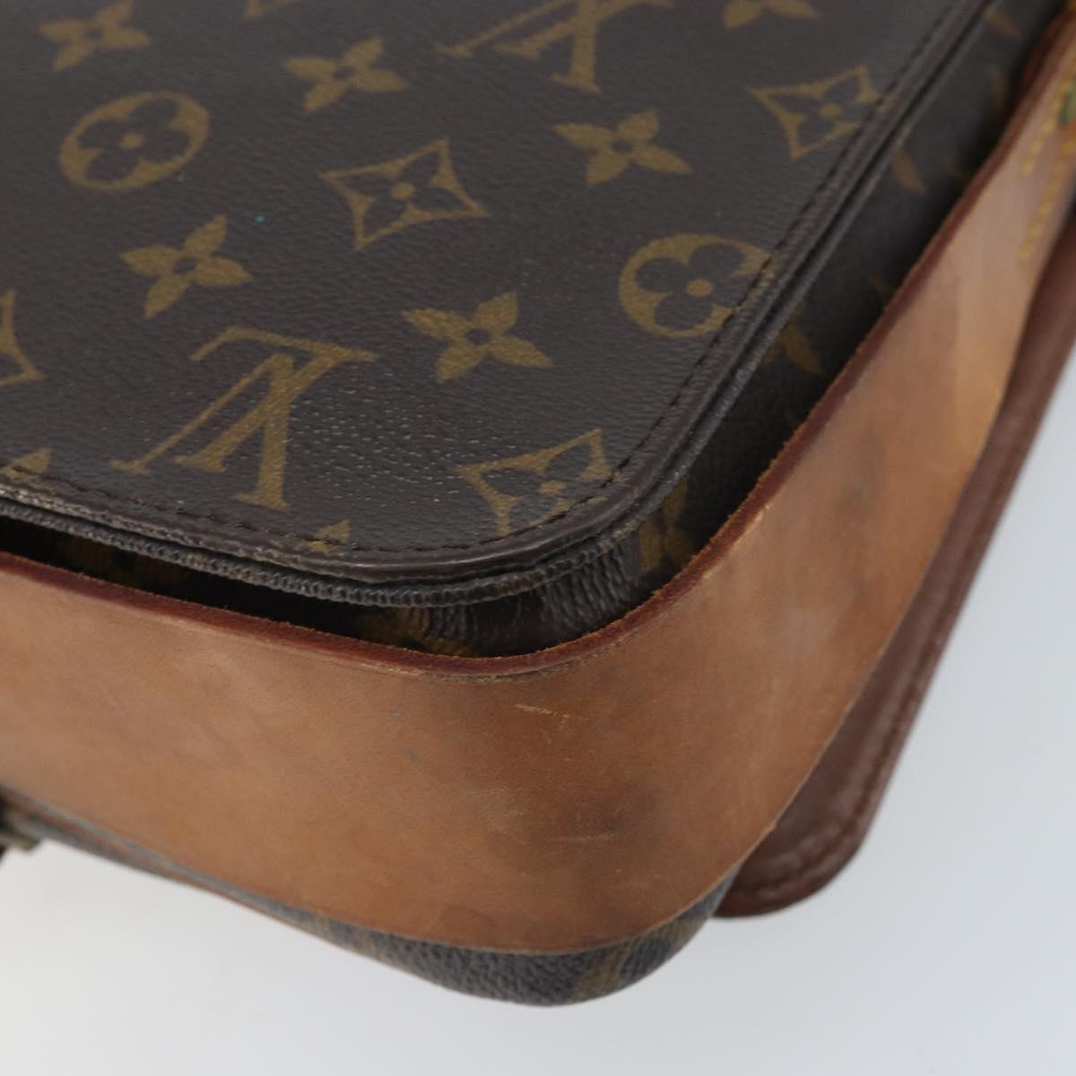 LOUIS VUITTON Monogram Cartouchiere GM Shoulder Bag M51252 LV Auth BA10597